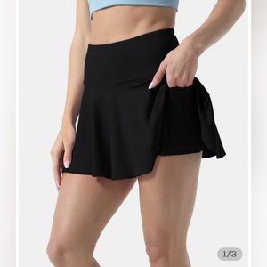 COPY - Halara Everyday Cloudful Air 2 in 1 Cool Touch Tennis Skirt - Black